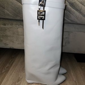 Gray Givenchy Shark Boots